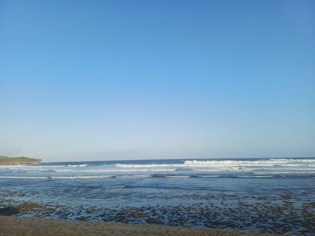 Panorama pantai di Tanjungsari